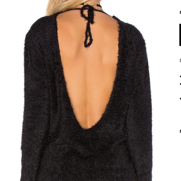 ANINE BING OPEN BACK FUZZY KNIT SWEATER SOLD OUT - Picture 4 of 6